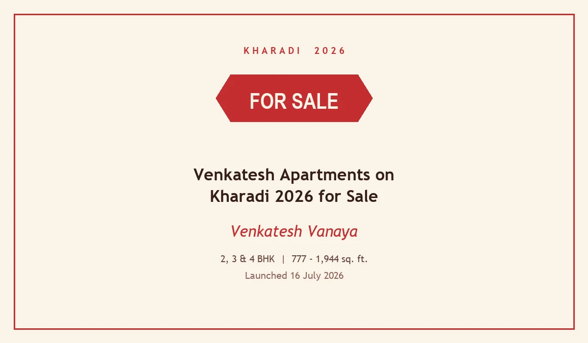 Venkatesh Apartments on Kharadi 2026 for Sale